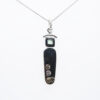 LIGHTNING RIDGE OPAL PENDANT WITH COLUMBIAN EMERALD - Image 2